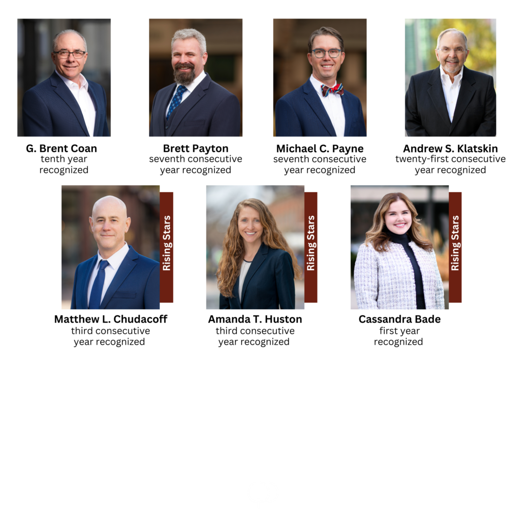 Profile photos of various attorney's selected for 2026 Colorado Super Lawyers